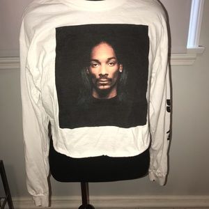 Snoop dog stoner cropped long sleeve tee